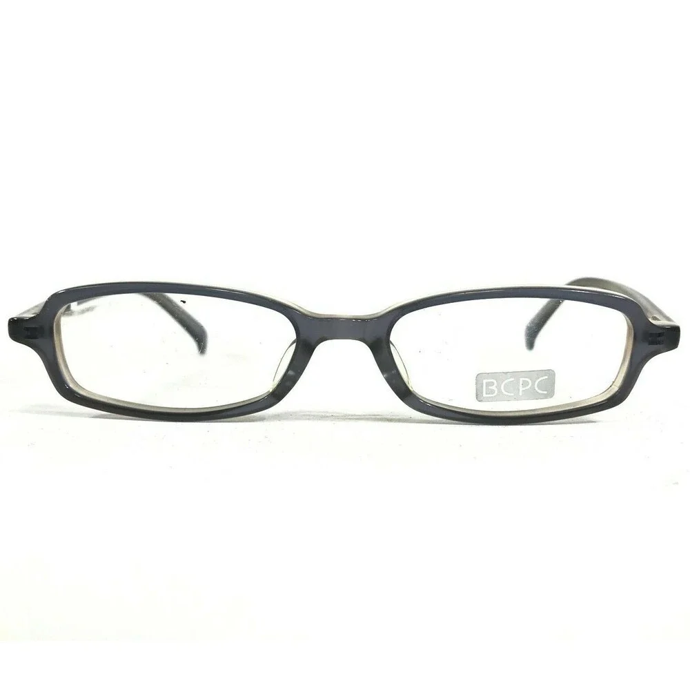 BCPC BP-156 COL.01 Eyeglasses Frames Gray Blue Rectangular Full Rim 48-17-137